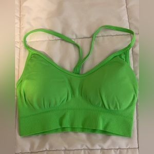 Green Gymshark sports bra
